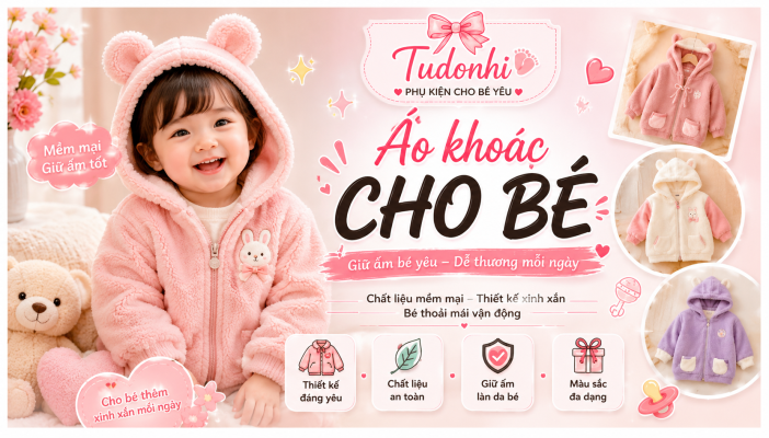 áo khoác cho bé gái