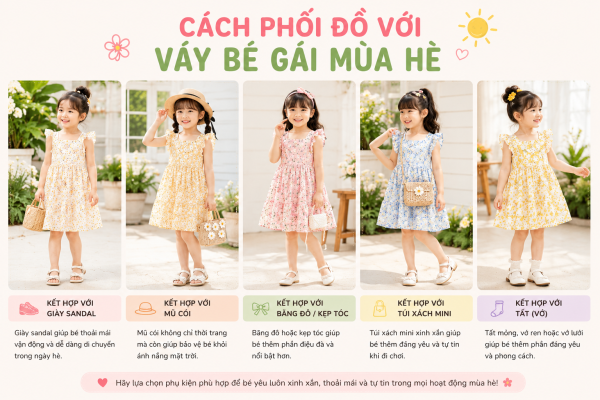 Set đồ cực đáng yêu cho bé gái mùa hè 2026